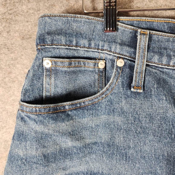 Madewell The Perfect Vintage Straight Blue Jean Medium Wash 31 (34x28) Casual - Picture 11 of 16